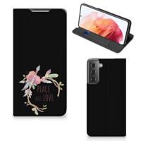 Samsung Galaxy S21 Magnet Case Boho Text