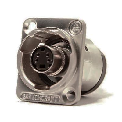 Switchcraft SVHS doorvoer chassisdeel zilver