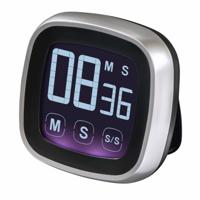 Xavax keukentimer touch digitaal zilver/zwart Xavax keukentimer touch digitaal zilver/zwart