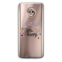 Happy days: Motorola Moto G6 Transparant Hoesje - thumbnail
