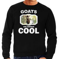 Dieren gevlekte geit sweater zwart heren - goats are cool trui - thumbnail