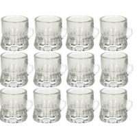Shotglas - 1x - vorm bierpul glaasje/glas - met handvat - 2cl - Oktoberfest