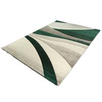 Vloerkleed - Streepjes Design - Diamond Deluxe - Groen-80 x 150 cm