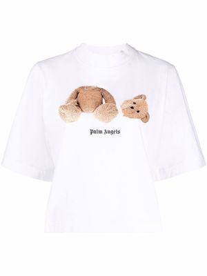 Palm Angels t-shirt Teddy Bear en coton biologique - Blanc