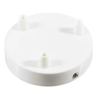 Kap metaal wit 3 uitgangen 120mm
