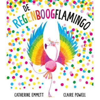 Boek De Regenboogflamingo