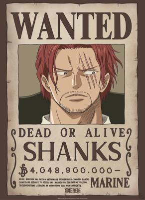 Poster One Piece Wanted Shanks 38x52cm