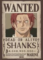Poster One Piece Wanted Shanks 38x52cm