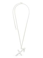 Jil Sander zodiac-pendant silver necklace - Argent