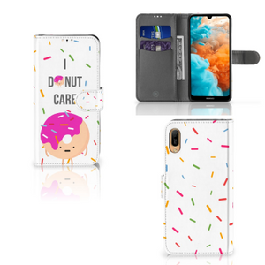 Huawei Y6 (2019) Book Cover Donut Roze