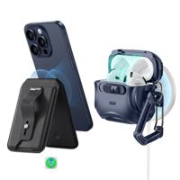 Cyber FlickLock Everyday-Carry Bundle for AirPods 4 - Dark Blue