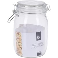 Excellent Houseware keuken voedsel opslagpotten - 1000 ML - met beugel sluiting - glas