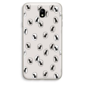 Miauw: Samsung Galaxy J7 (2017) Transparant Hoesje