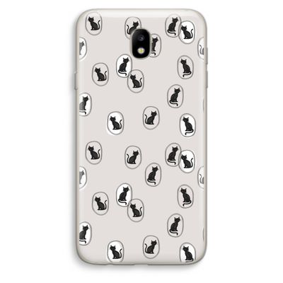 Miauw: Samsung Galaxy J7 (2017) Transparant Hoesje
