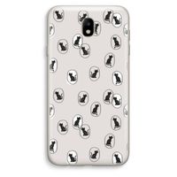 Miauw: Samsung Galaxy J7 (2017) Transparant Hoesje Miauw: Samsung Galaxy J7 (2017) Transparant Hoesje
