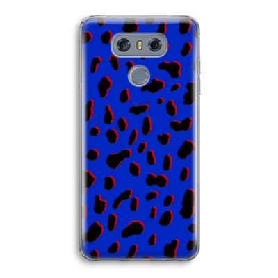 Blue Leopard: LG G6 Transparant Hoesje