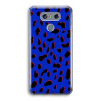 Blue Leopard: LG G6 Transparant Hoesje