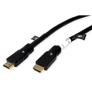 Roline 14.01.3455 HDMI-kabel HDMI Aansluitkabel HDMI-A-stekker 20 m Zwart 4K UHD