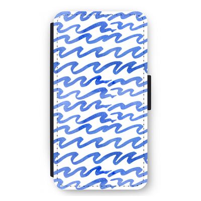 Blauwe golven: iPhone 12 mini Flip Hoesje