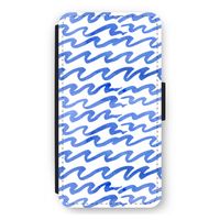 Blauwe golven: iPhone 12 mini Flip Hoesje