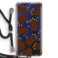 Hands dark: Honor 9 Transparant Hoesje met koord Hands dark: Honor 9 Transparant Hoesje met koord