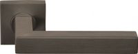 Deurkruk BASICS BSQ1-G geveerd op vierkant rozet - brons - thumbnail