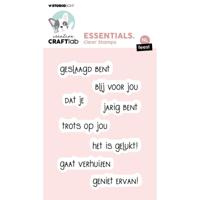 Creative Craftlab • essentials clear stamp nl teksten