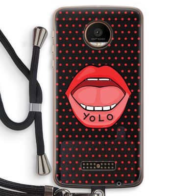 Yolo Denise: Motorola Moto Z Force Transparant Hoesje met koord