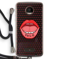 Yolo Denise: Motorola Moto Z Force Transparant Hoesje met koord