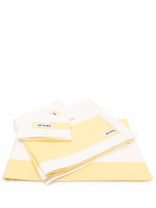 Sunnei draps bicolores en coton - Jaune