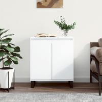 Dressoir 60x35x70 cm bewerkt hout wit - thumbnail