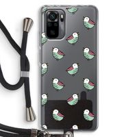 Vogeltjes: Xiaomi Redmi Note 10 Pro Transparant Hoesje met koord