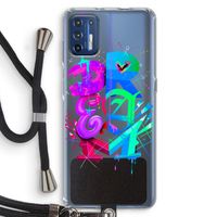 Dream: Motorola Moto G9 Plus Transparant Hoesje met koord