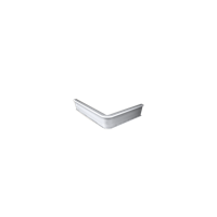 Küberit - Inschuif trapprofiel 845 hoek 90gr tot 3mm PVC zilver - 30 cm