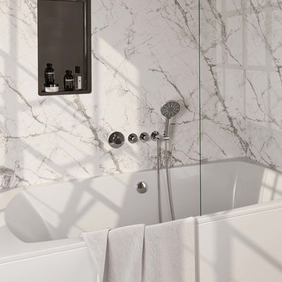 Inbouwthermostaatset Brauer Chrome Incl 3 Standen Handdouche En Badafvoer Chroom Brauer