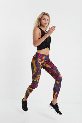 Slim fit galactische sportlegging - RED - L