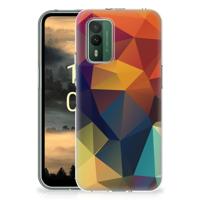 Nokia XR21 | TPU Hoesje | Polygon Color