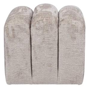 DÉJA Living - Poef Stof Taupe - 45x45x40cm - Zithoogte 40cm - Lavia