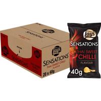 Chips lay's sensations thai sweet chilli zak 40gr | 20 stuks