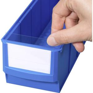 Allit 456596 Etiketten voor stapelbak ProfiPlus ShelfBox Label S Wit, Transparant 20 stuk(s)