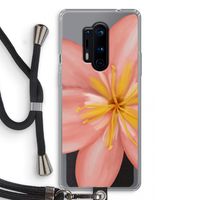 Pink Ellila Flower: OnePlus 8 Pro Transparant Hoesje met koord