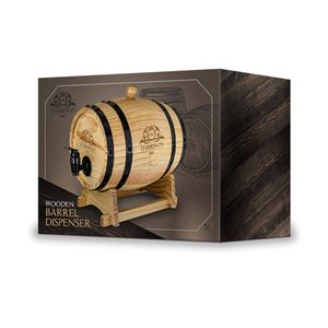 Mini Wijnvat met Kraantje - Wooden Barrel Dispenser - 3L