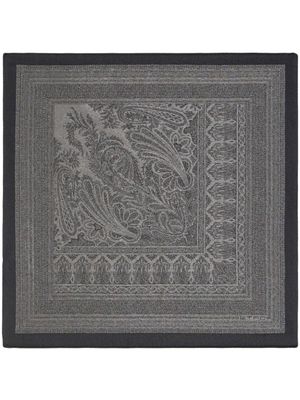 ETRO carré de poche à imprimé cachemire - Noir