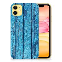 Apple iPhone 11 | Bumper Hoesje | Wood Blue