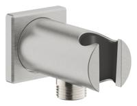Wandaansluitbocht GROHE Rainshower Met Houder Vierkant, Supersteel