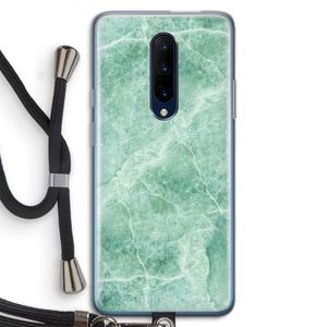 Groen marmer: OnePlus 7 Pro Transparant Hoesje met koord