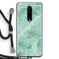 Groen marmer: OnePlus 7 Pro Transparant Hoesje met koord