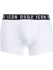 DSQUARED2 slip à ceinture à logo - Blanc