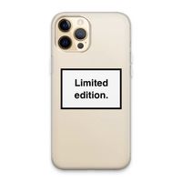Limited edition: iPhone 13 Pro Max Transparant Hoesje