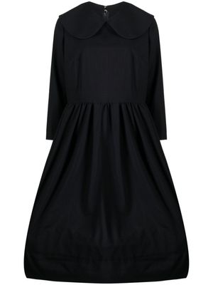 Comme Des Garçons Comme Des Garçons robe mi-longue à plastron - Bleu